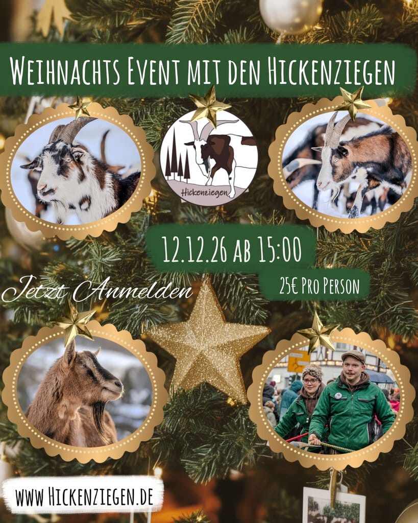 Weihnachts-Event mit den Hickenziegen 