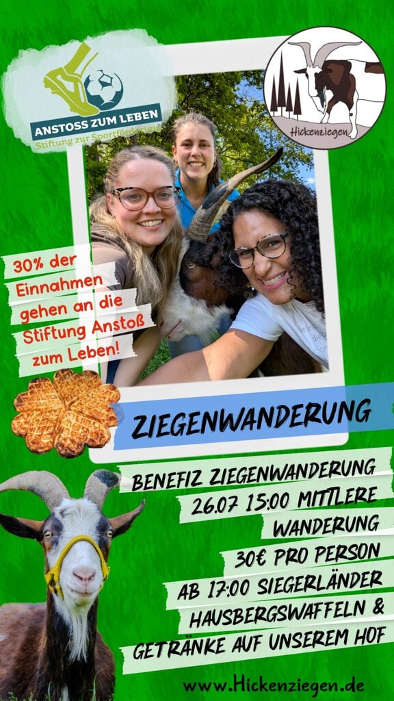 Benefiz-Ziegenwanderung