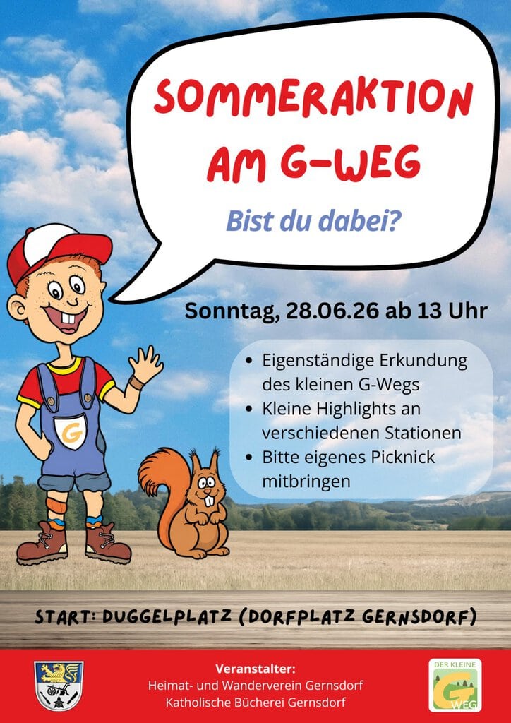 Sommeraktion am „Kleinen G-Weg“